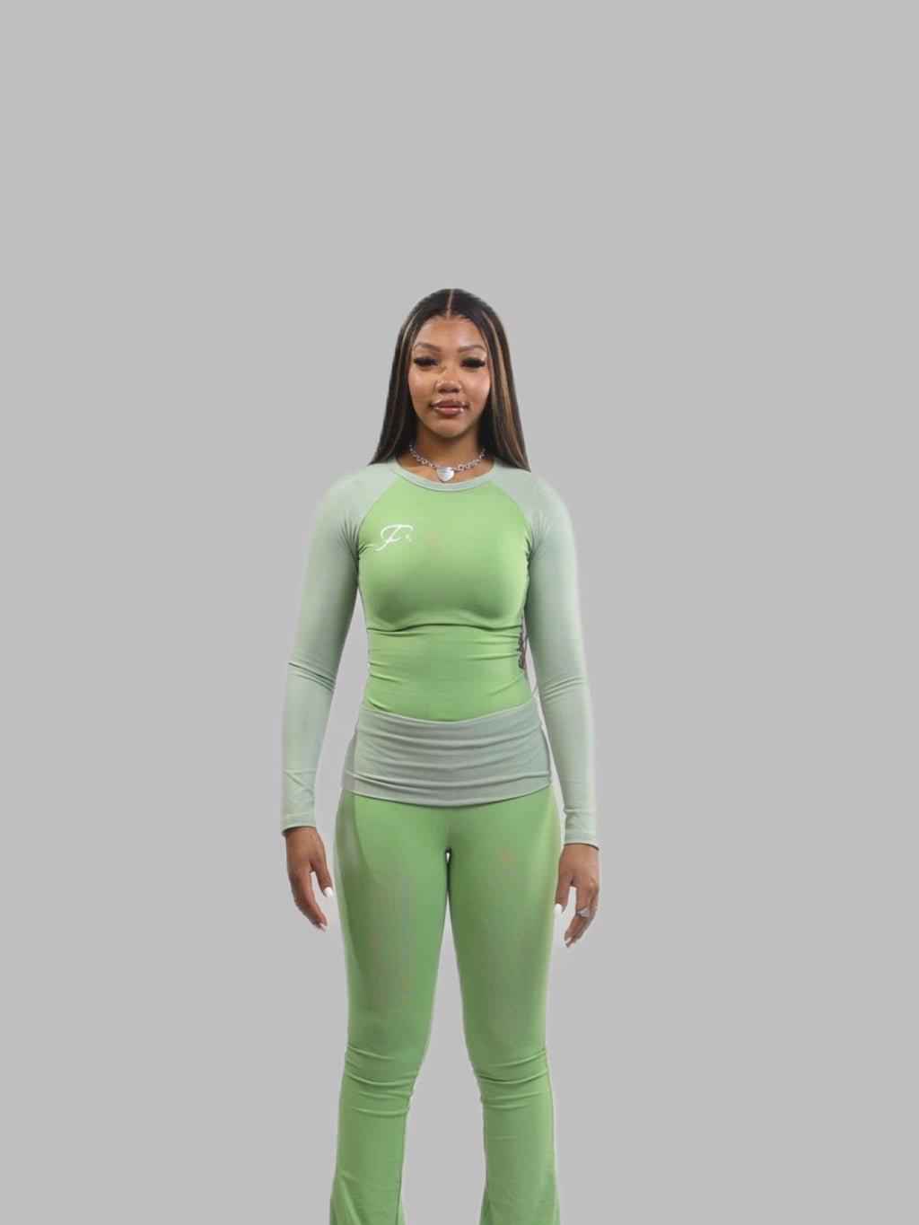 Soft Sculpt Long-Sleeve Top - Green Apple