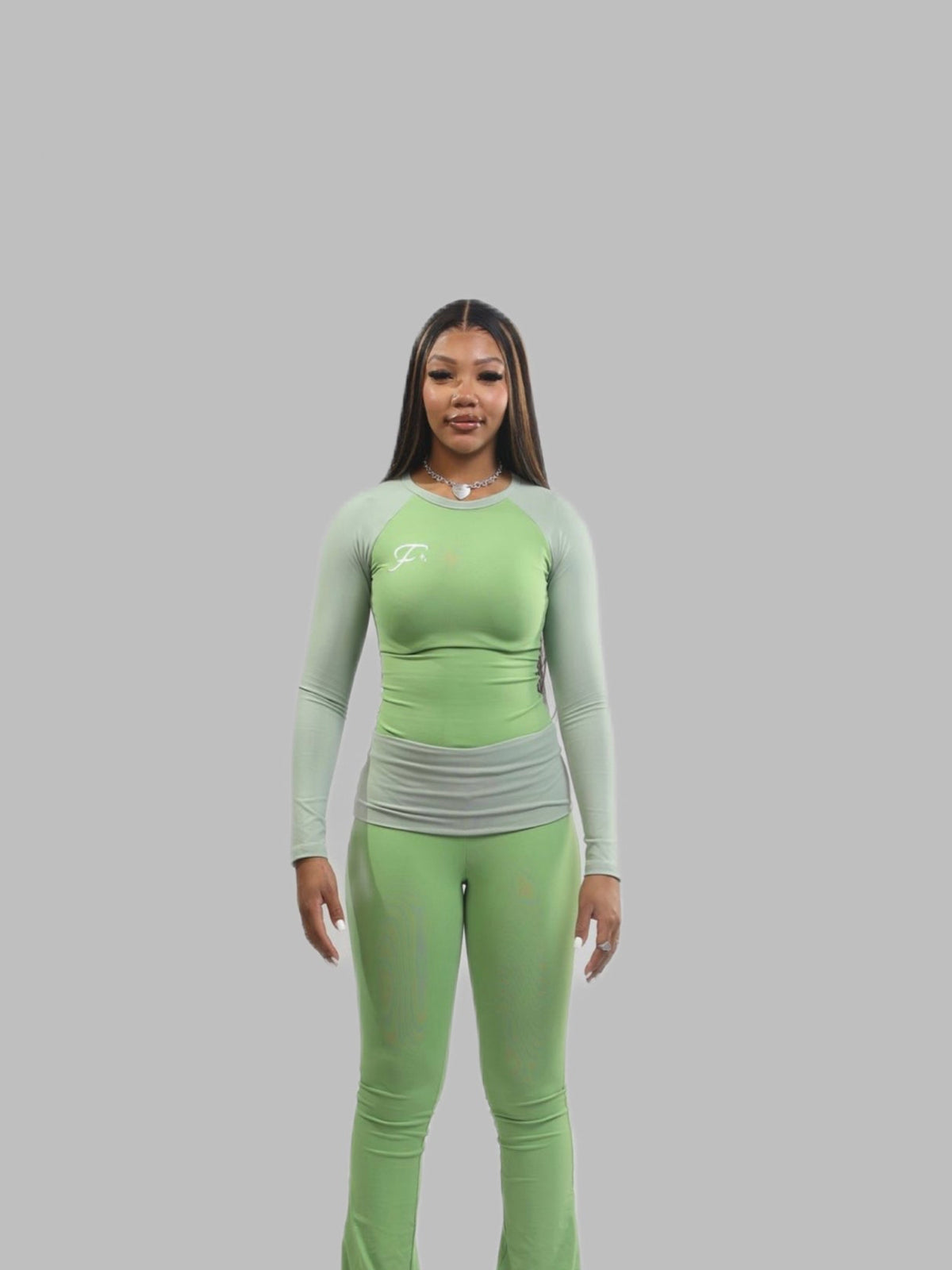 Soft Sculpt Long-Sleeve Top - Green Apple